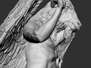Baphomet Sculpture 01 3D Print Model