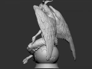 Baphomet Sculpture 01 3D Print Model
