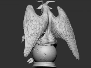 Baphomet Sculpture 01 3D Print Model