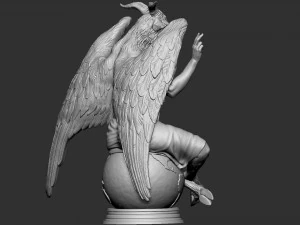 Baphomet Sculpture 01 3D Print Model
