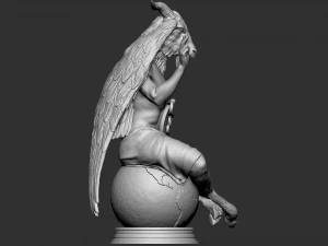 Baphomet Sculpture 01 3D Print Model
