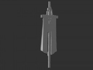 Cross 05 bas-relief 3D-printmodel