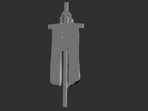 Cross 05 bas-relief 3D-printmodel