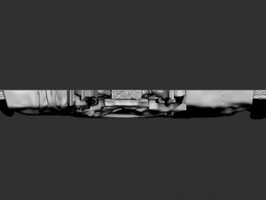 Cross 05 bas-relief 3D-printmodel