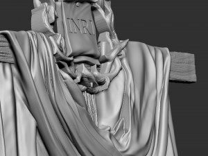 Cross 05 bas-relief 3D-printmodel