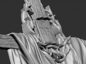 Cross 05 bas-relief 3D-printmodel