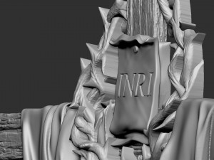 Cross 05 bas-relief 3D-printmodel