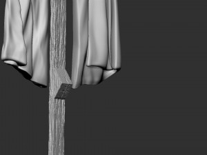 Cross 05 bas-relief 3D-printmodel