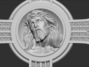 Cross Jesus 06 3D Print Model