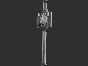 Cross Jesus 06 3D Print Model