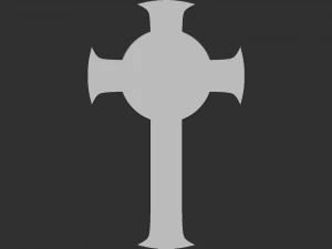 Cross Jesus 06 3D Print Model