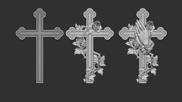 Cross 07 3D Принт Модель .c4d .max .obj .3ds .fbx .stl .blend 