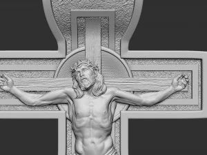 Jesus Christ Cross 3D Print Model