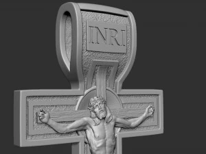 Jesus Christ Cross 3D Print Model
