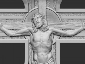 Jesus Christ Cross 3D 打印模型
