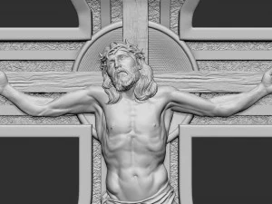 Jesus Christ Cross 3D Print Model