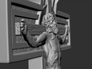 Jesus Christ Cross 3D Print Model