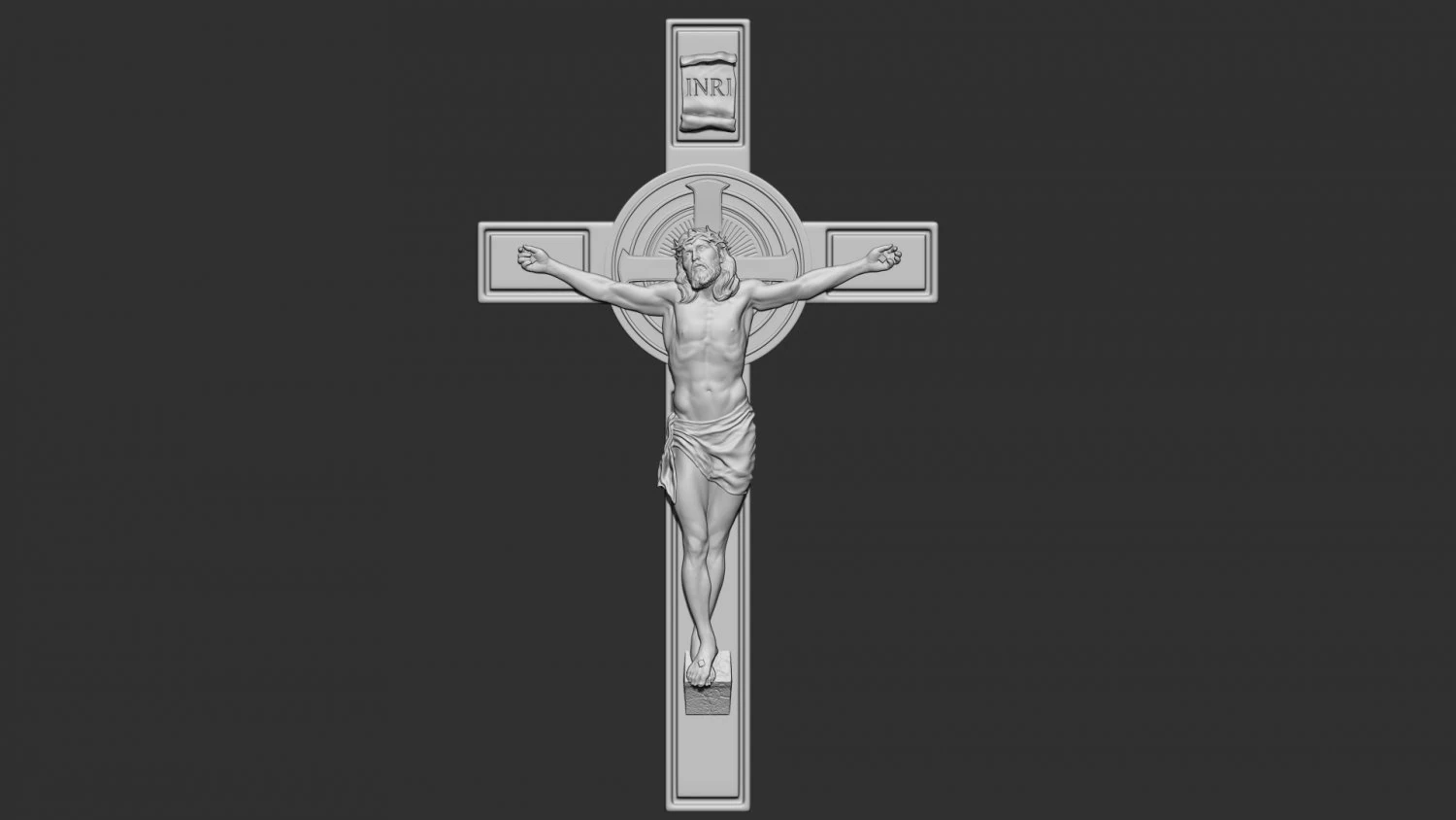 Crucifixion of Jesus Christ Cross Number 1 3D Print Model .c4d .max .obj .3ds .fbx .stl .blend 