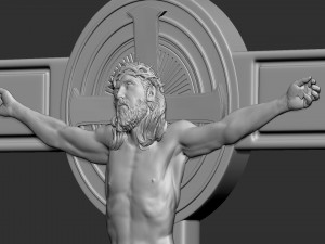 Crucifixion of Jesus Christ Cross Number 1 3Dプリントモデル
