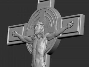 Crucifixion of Jesus Christ Cross Number 1 3Dプリントモデル