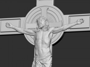 Crucifixion of Jesus Christ Cross Number 1 3Dプリントモデル