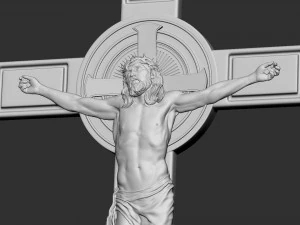 Crucifixion of Jesus Christ Cross Number 1 3D Print Model