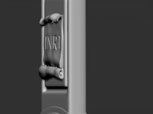 Crucifixion of Jesus Christ Cross Number 1 3D Print Model