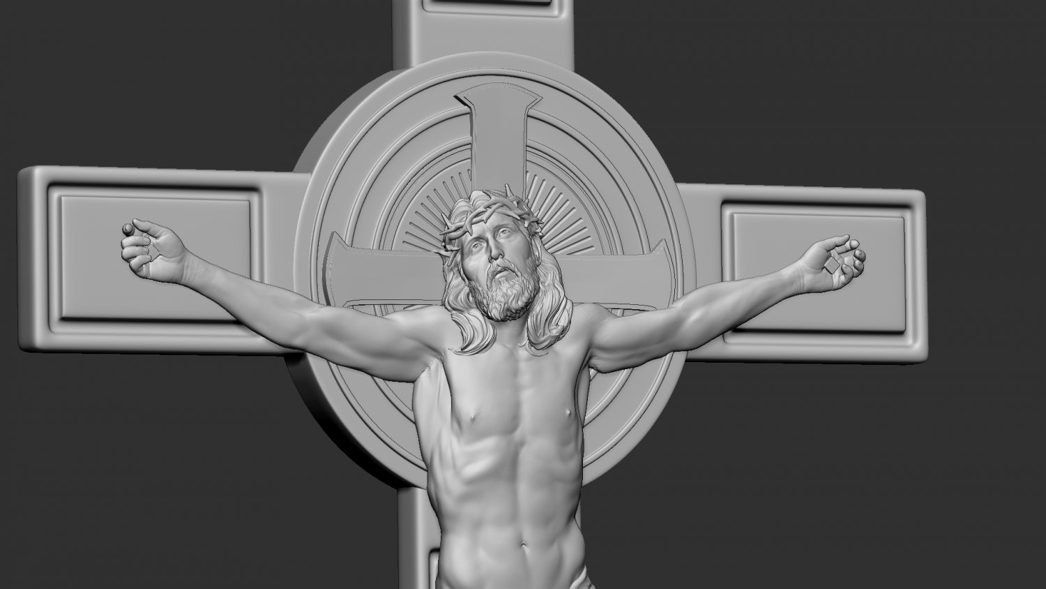 Crucifixion of Jesus Christ Cross Number 3 3D Print Model in Sculpture  3DExport