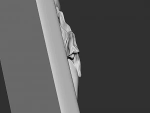 Crucifixion of Jesus Christ Cross Number 1 3D Print Model