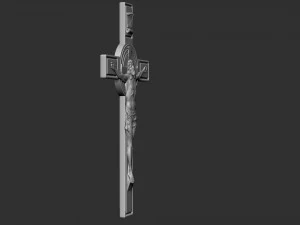 Crucifixion of Jesus Christ Cross Number 1 3D Print Model