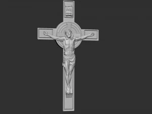 Crucifixion of Jesus Christ Cross Number 1 3D Print Model