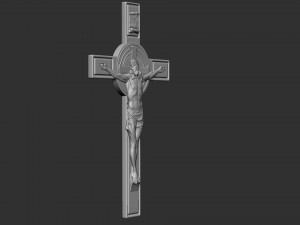 Crucifixion of Jesus Christ Cross Number 1 3Dプリントモデル