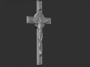 Crucifixion of Jesus Christ Cross Number 1 3D Print Model