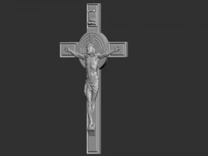 Crucifixion of Jesus Christ Cross Number 1 3D Print Model