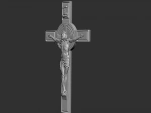 Crucifixion of Jesus Christ Cross Number 1 3D Print Model