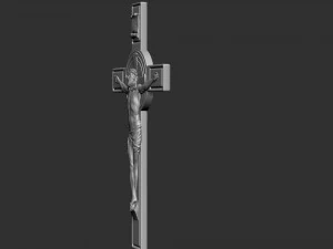 Crucifixion of Jesus Christ Cross Number 1 3D Print Model