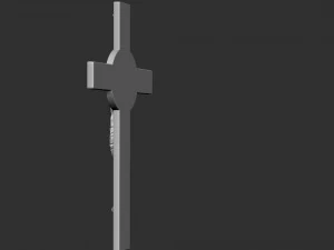 Crucifixion of Jesus Christ Cross Number 1 3D Print Model