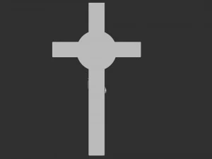 Crucifixion of Jesus Christ Cross Number 1 3D Print Model