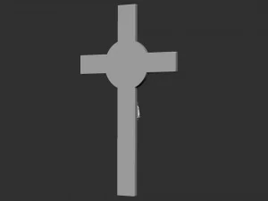 Crucifixion of Jesus Christ Cross Number 1 3D Print Model