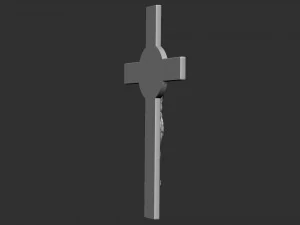 Crucifixion of Jesus Christ Cross Number 1 3D Print Model