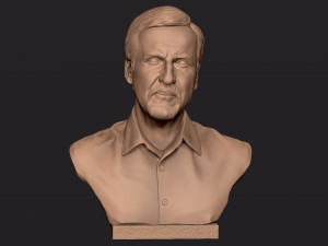James Cameron 3D print model Model Cetak 3D