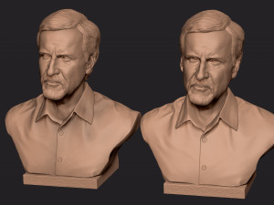 James Cameron 3D print model Model Cetak 3D