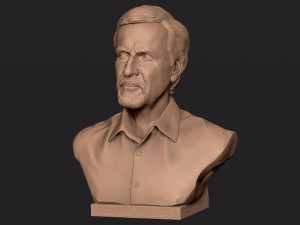 James Cameron 3D print model Model Cetak 3D