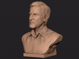 James Cameron 3D print model Model Cetak 3D