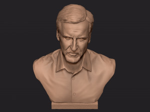 James Cameron 3D print model Model Cetak 3D