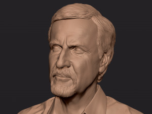 James Cameron 3D print model Model Cetak 3D