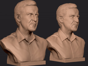 James Cameron 3D print model Model Cetak 3D