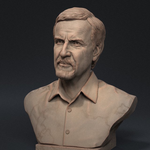 James Cameron 3D print model Model Cetak 3D .c4d .max .obj .3ds .fbx .stl .blend 