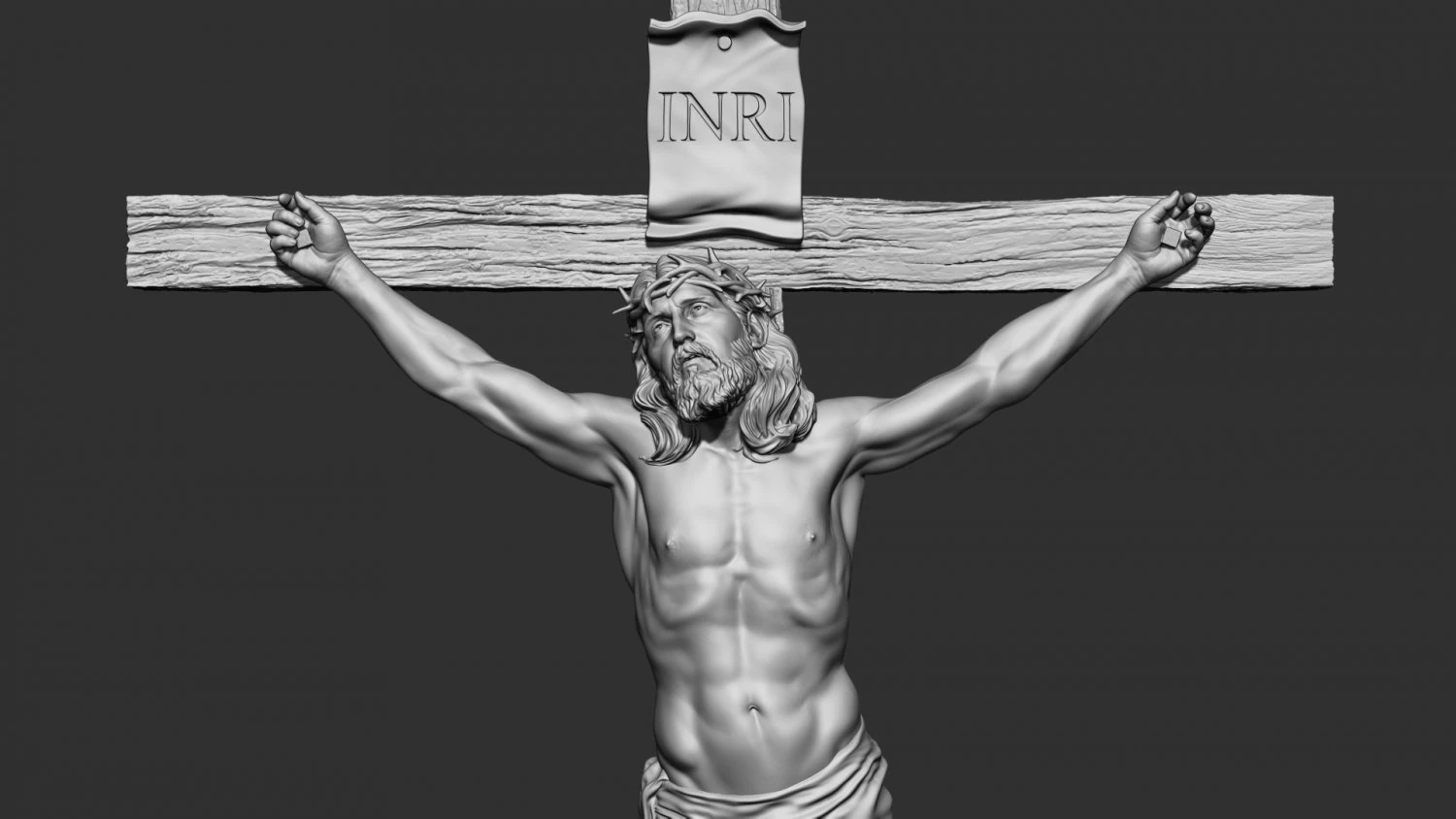 Crucifixion of Jesus Christ v1 3D Print Model .c4d .max .obj .3ds .fbx .stl .blend