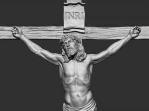 Crucifixion of Jesus Christ v1 3D Print Model